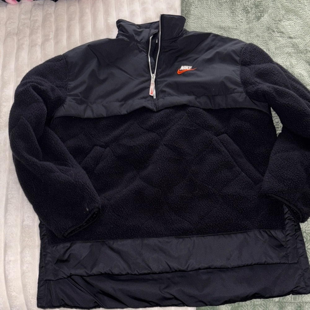Nike Black Fleece Half-Zip Jacket